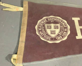 Lot 892: Vintage College Pennants - Repping Massachusetts