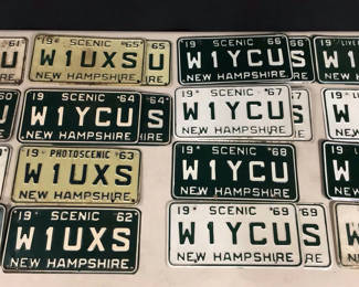 Lot 957: NH Ham Radio Handle Vanity Plates