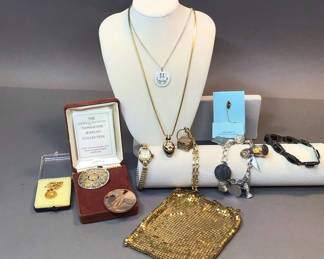 Lot 798: Vintage Sterling & Gold Filled Jewelry (23+dwt)