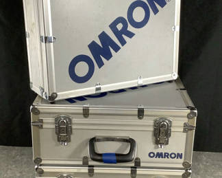Lot 912: Omron Aluminum Equipment Carrying Cases