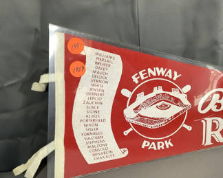 Lot 878: Vintage Baseball Pennants - Red Sox