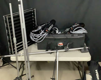 Lot 914: Professional Bogen, Norman Photo Lighting Kit with Strobes, Stands, and Modifiers