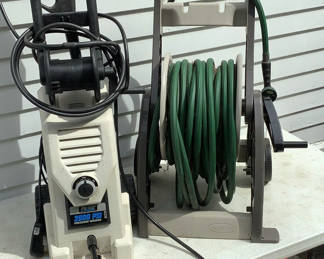 Lot 935: Pulsar 2000 PSI Pressure Washer & Hose Mobile with Garden Hose