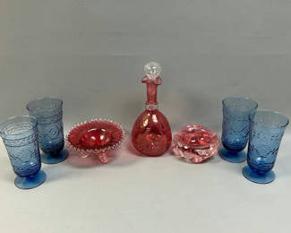 Lot 38: Colored Glass Ware