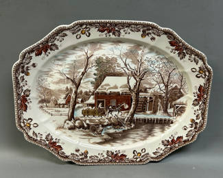 Lot 51: Johnson Bros Country Life Oversized Platter 