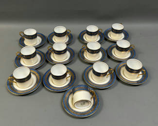 Lot 23: Ansley Demitasse Cups & Saucers 