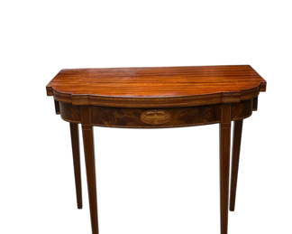 Lot 4:  Inlaid Folding Game Table 