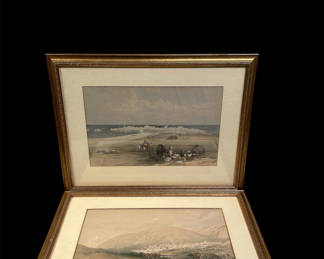 Lot 26: David Roberts Middle Eastern Landscape Signed Lithographs 