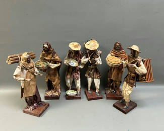 Lot 15: Vintage Paper Mache Figures 