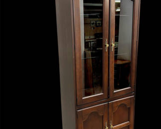 Lot 42: MCM Bassett Furniture China Cabinet 