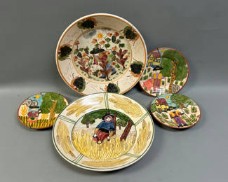 Lot 37: Signed Pirraca Redondo Portugal Earthenware 