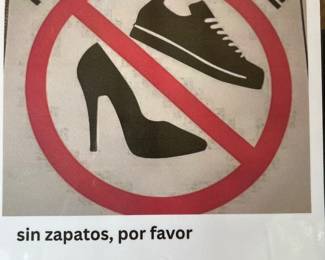 No Shoes, No foot covering provided