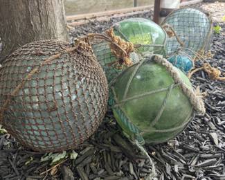 antique Japanese fishing balls