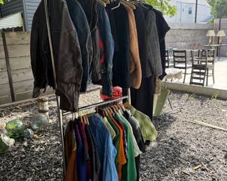 more mens clothes. steaming them now