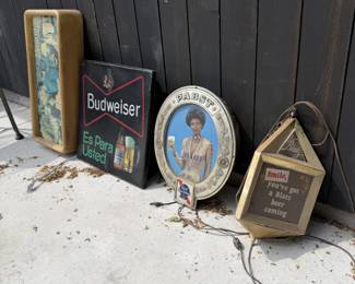 vintage beer signs