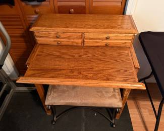 Desk with Slide Out Top