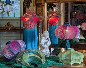 Silk lampshades