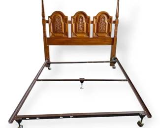 Spanish Style Queen Size Headboard And Bed Frame From Sumter Cabinet Co