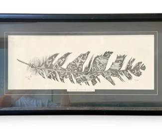 Framed Limited Edition Running with the Pack Numbered And Signed