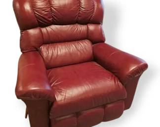 LaZBoy Burgundy Leather Rocker Recliner