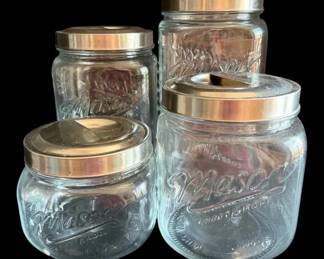 Four Large Mason Jars