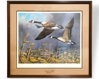 Ducks Unlimited Signed  Numbered Print True Pair By Harold Roe