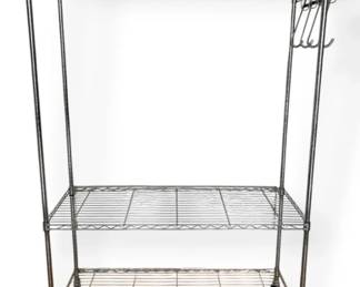 Metal Storage Rack On Wheels