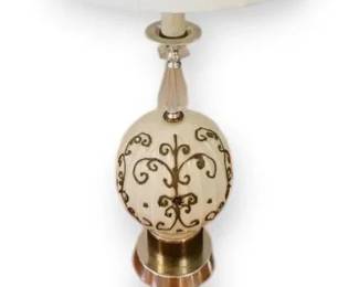 Hollywood Regency Style Lucite Table Lamp
