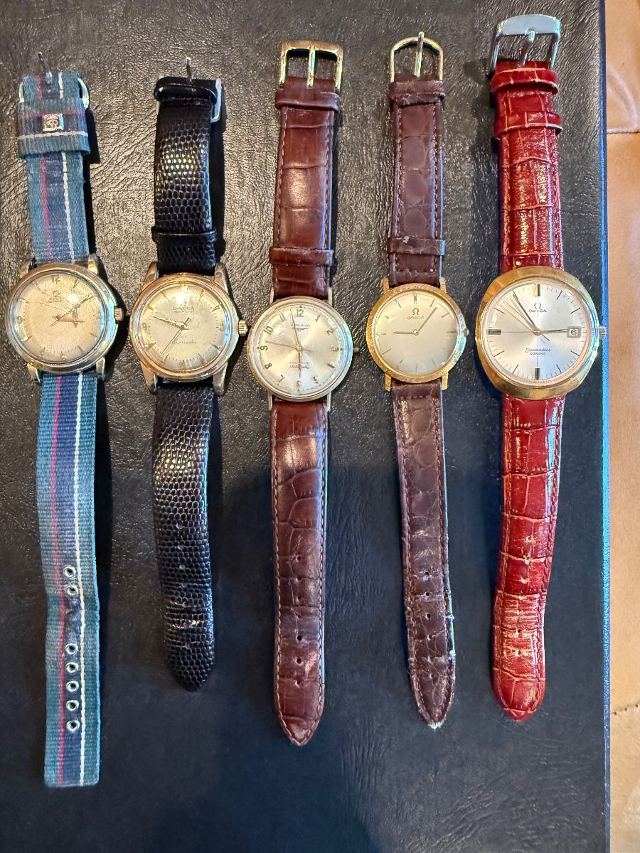 Exceptional grouping of Vintage Omega Men's Watches