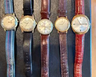 Exceptional grouping of Vintage Omega Men's Watches