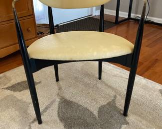 Mid-century modern chair designed by Dan Johnson and referred to as a Viscount chair.  It is rare and is in great condition.