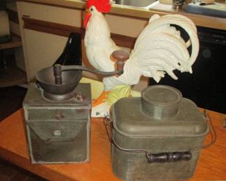 Grinder / Lunch Pail  = she had a lot of antiques 