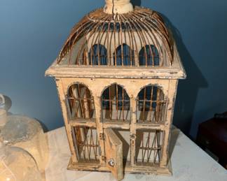 Small vintage bird cage