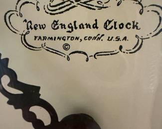 Front of clock