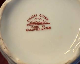 Bottom of tea set