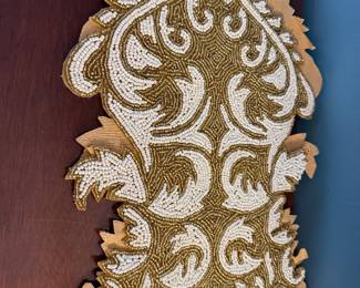 Beaded table runner