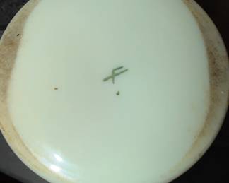 Signature bottom of vase