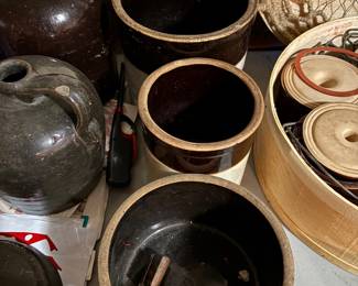Crocks and many jars