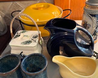 Fiesta ware and pottery