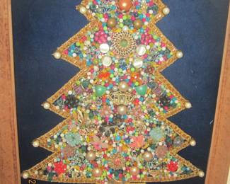 Folk Art Jeweled Christmas Tree