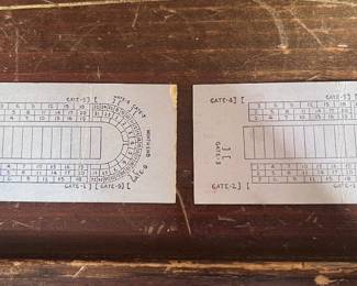 Pair of 1936 LSU vs Tulane Football Reserved Seat Tickets (Nov. 28, 1936)