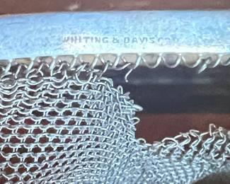 Whiting & Davis Sterling Mesh Compact/Makeup Purse