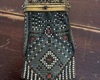 Whiting & Davis Sterling Mesh Compact/Makeup Purse