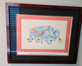 Martin Red Bear signed art