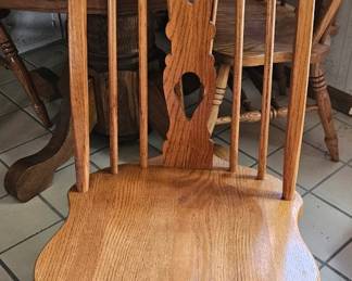 Oak Dining Set, set of chairs third image