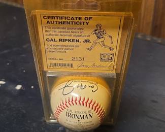 Cal Ripken Jr. Commemorative Baseball second image