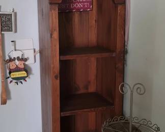 Rustic Pine Corner Shelf