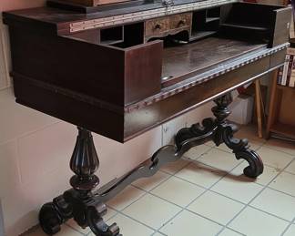Antique Spinet Writing Desk second image