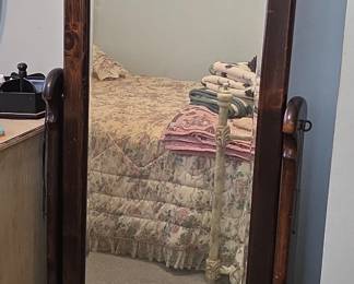 Vintage Floral Cheval Mirror