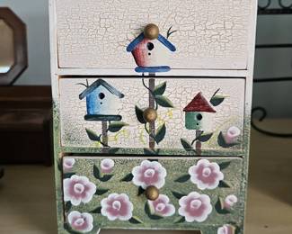 Handpainted Drawer Trinket Chest